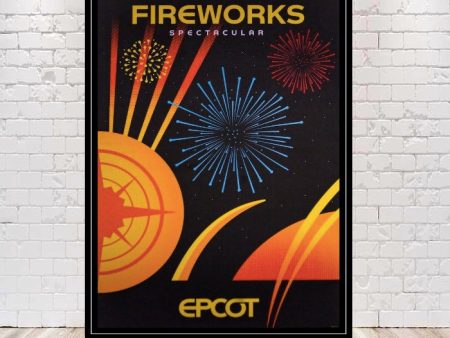 Fireworks Epcot Illuminations Poster Sizes 8x10, 11x14, 13x19 Epcot Poster Disney Poster Disney World Poster Vintage Illuminations Poster Cheap