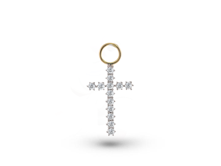 Diamond Cross Charm For Sale