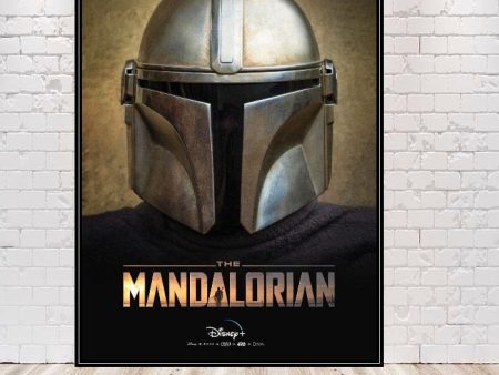 Mandalorian Poster Vintage Disney Poster Star Wars Poster Vintage Poster The Mandalorian Poster Bounty Hunter Hot on Sale