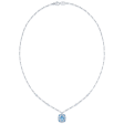 KWIAT Argyle Collection Aquamarine and Diamond Necklace N-28688-0-AQUDIA-18KW Sale