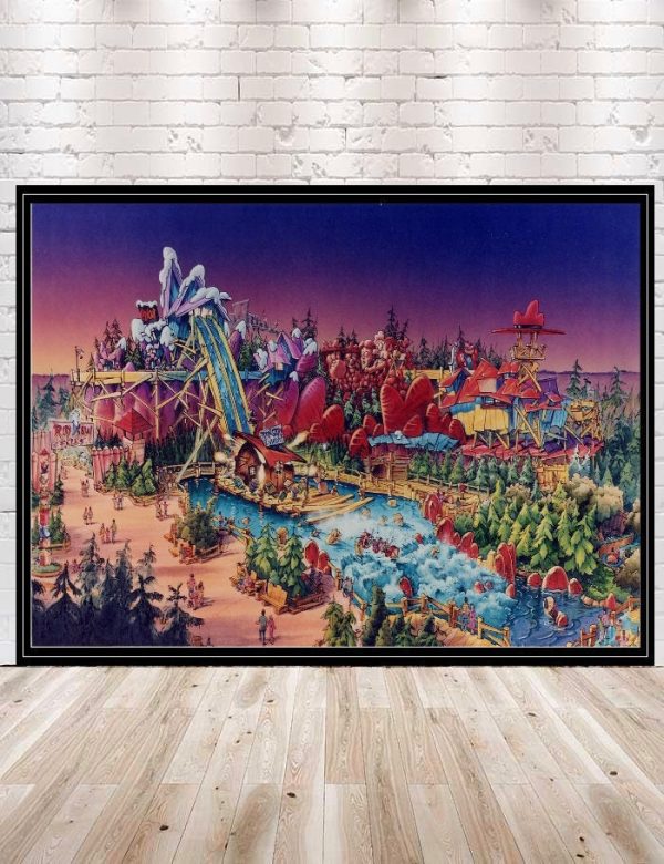 Dudley Do Right Ripsaw Falls Poster Universal Studios Poster Attraction Poster Dudley Do Right poster Islands of Adventure Concept Art Hot on Sale