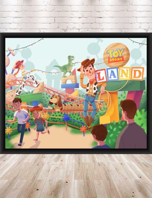 Toy Story Land POSTER Disney Attraction Poster Slinky Dog Dash Poster Hollywood Studios Poster Disney World Poster Disneyland Poster Nursery Sale