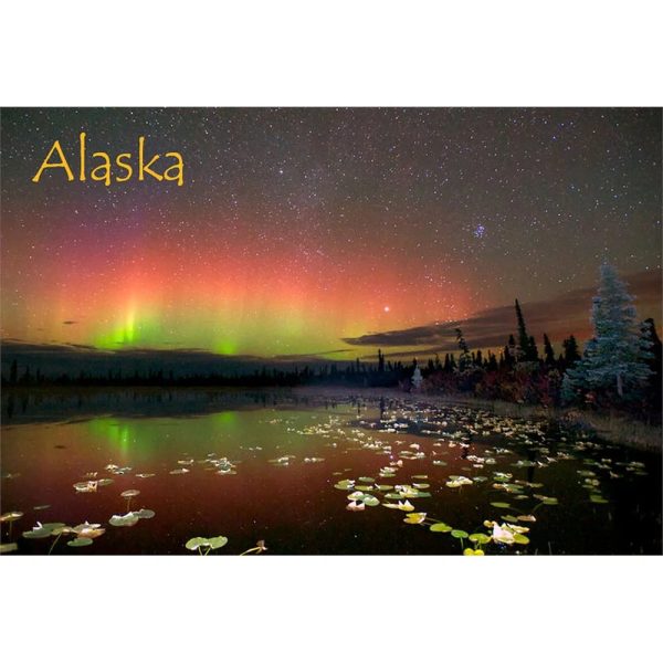 AURORA BOREALIS 2 - ALASKA - 2 Image 3D Magnet for Refrigerator, Whiteboard, Locker For Cheap