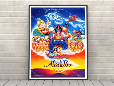 Aladdin Poster Vintage Disney Movie Poster Cheap