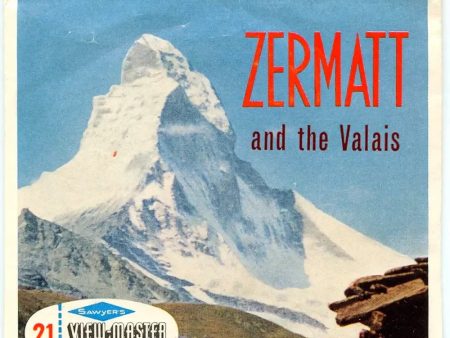 Zermatt  and the Valais - View-Master 3 Reel Packet - 1960s views - vintage - (ECO-C136-BS6) Sale