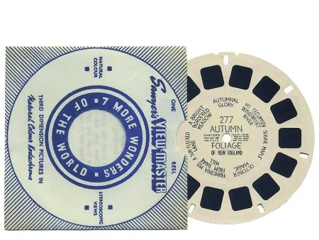 Autumn Foliage of New England -  View-Master - Vintage Hand Lettered Reel (HL-277n) on Sale