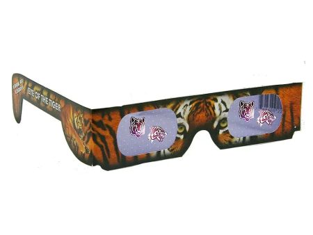 Wild Eyes™ 3D Cardboard Holographic Animal Glasses - TIGER - NEW For Discount