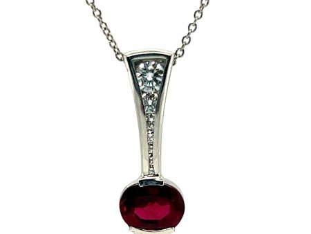 1.78CT RUBY & DIAMOND CUSTOM PENDANT Online