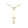 Vlora Miraval 14k Yellow Gold and Diamond Dangle Necklace VN60702 Sale