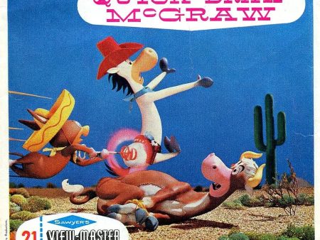 Quick Draw McGraw - View-Master 3 Reel Packet - 1960s - Vintage -(ECO-B534-BS6) For Sale