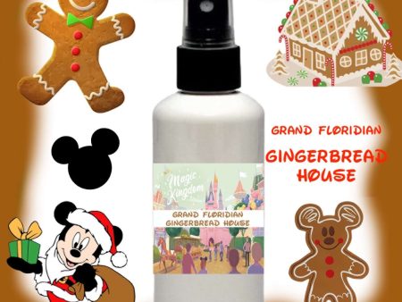 Grand Floridian Gingerbread House Fragrance Spray Disney Christmas Fragrance Spray Bottle Supply