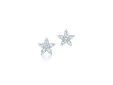 KWIAT Sunburst Star Earrings with Diamonds E-2178-0-DIA-18KW Online Sale