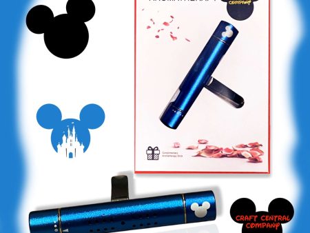 Disney Blue Car Diffuser with Engraved Mickey Mouse Online now