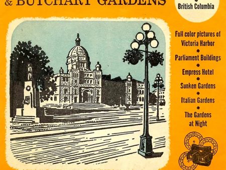 Victoria & Butchart Gardens - Canada - Vacationland Series -  View-Master - Vintage -  3 Reel Packet - 1950s views - (PKT-VICT-S3D) Online Hot Sale