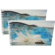 GLACIER BAY - Two (2) Notebooks with 3D Lenticular Covers - Unlined Pages - NEW Hot on Sale