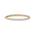 KWIAT Moonlight Collection Medium Pave Diamond Bangle B-15697Y-0-DIA-18KY Online now