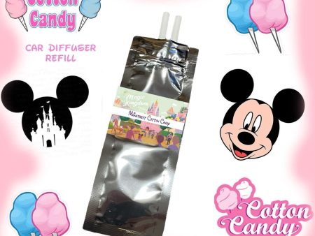 Main Street Cotton Candy Car Diffuser Fragrance Refill Disney Fragrance (2 Refills) Discount