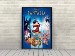 Fantasia Poster Vintage Disney Movie Poster Disneyland Posters Wall Art nursery Hot on Sale