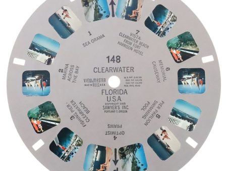 Clearwater Florida U.S.A.- View-Master Single Reel - 1955 - vintage - 148 For Discount