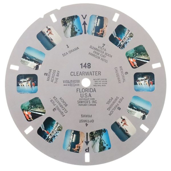 Clearwater Florida U.S.A.- View-Master Single Reel - 1955 - vintage - 148 For Discount