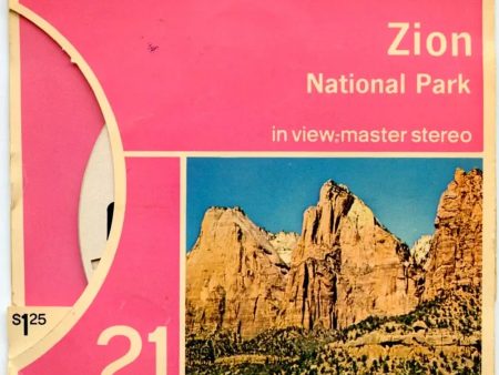 Zion National Park - View-Master 3 Reel Packet - 1960s Views - Vintage - (ECO-A347-SX) Discount