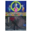 2- Postcards - I love You Graffiti - Nude Peace Sign Dancers - Motion Lenticular Postcards - NEW Cheap