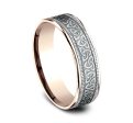 Benchmark 14k White and Rose Gold 6.5mm Band CFT826535814KRW10 Sale