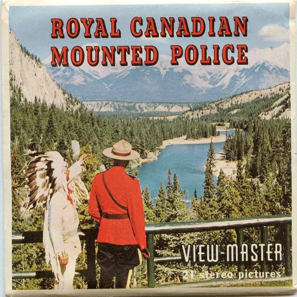 Royal Canadian Mounted Police - Vintage - View-Master - 3 Reel Packet - 1960s views (PKT-B750-S5) Fashion