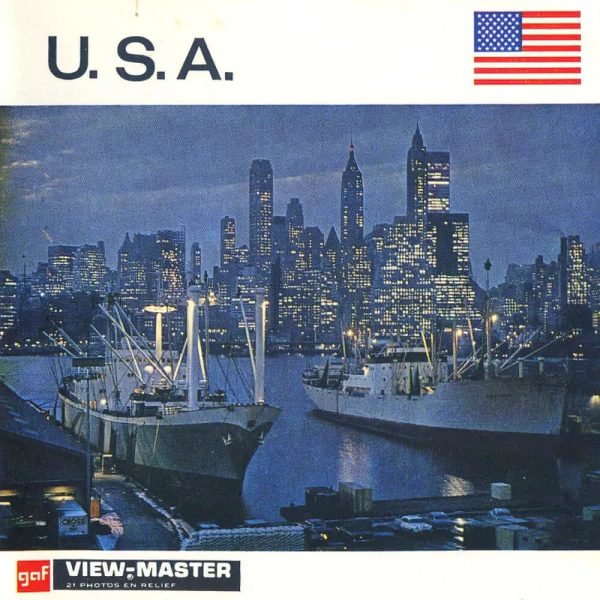 U.S.A.  - Vintage Classic View-Master 3 Reel Packet - 1970s views For Sale