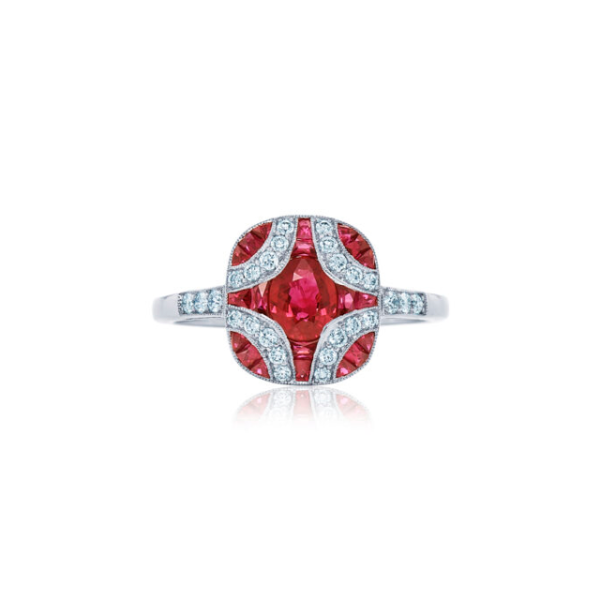 KWIAT Argyle Collection Ruby and Diamond Ring R-28115R-0-DIARUB-18KW Sale