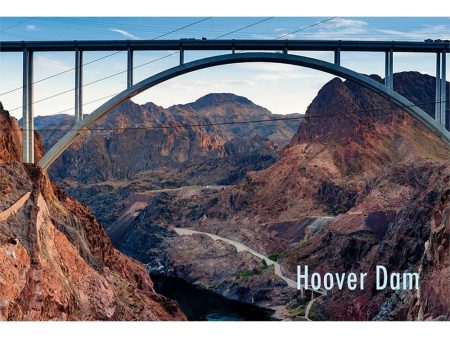 HOOVER DAM - 2 Image 3D Flip Magnet for Refrigerators, Whiteboards, and Lockers - NEW Hot on Sale