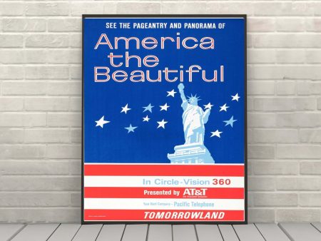 America the Beautiful Poster Vintage Tomorrowland Poster Vintage Disney Poster Sizes 8x10, 11x14 13x19 16x20 18x24 Vintage Disneyland Poster on Sale