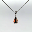 3.01CT Orange Sapphire Custom Pendant Online Hot Sale