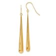 14k Yellow Gold Long Drip Dangle Earrings 42Q Online Hot Sale