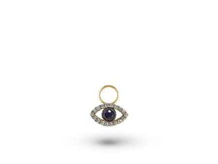 Diamond Evil Eye Charm Hot on Sale