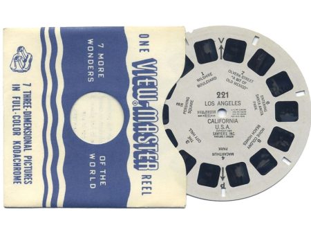 Los Angeles, California Vintage Single White Printed Reel - 221 For Sale