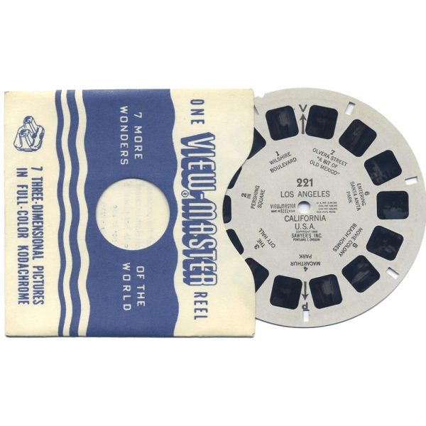 Los Angeles, California Vintage Single White Printed Reel - 221 For Sale