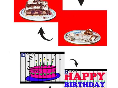 2 Happy Birthday  - 3D Action Lenticular Postcard Greeting Cards- NEW For Cheap