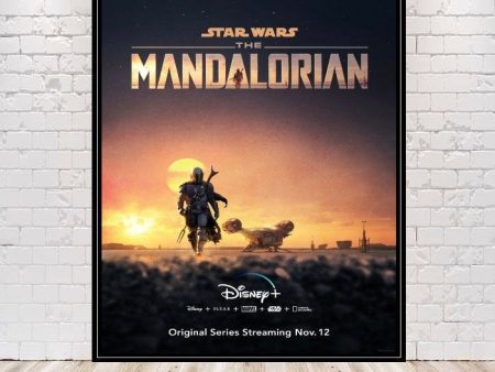 The Mandalorian Poster Star Wars Poster Disney Poster The Mandalorian Season 1 Poster Hollywood Studios Star Tours Vintage Posters Wall Art Hot on Sale