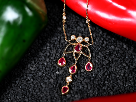 1.96CTW RUBY & DIAMOND PENDANT Supply