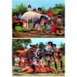 2 - Victorian Children with Animals - 3D Postcard Lenticular Greeting Cards - NEW Online