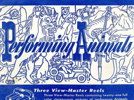 Performing Animals - View-Master - 3 Reel Packet - 1950s views - vintage -  (ECO-PERF-ANI-S2) Online now