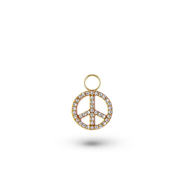 Diamond Peace Sign Charm Online