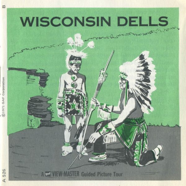 Wisconsin Dells - View-Master 3 Reel Packet - 1970s views - vintage - (PKT-A526-G3cm) on Sale