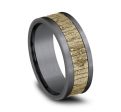 Benchmark 14k Yellow Gold and Tantalum 8mm Band CF978630GTA14KY10 Cheap