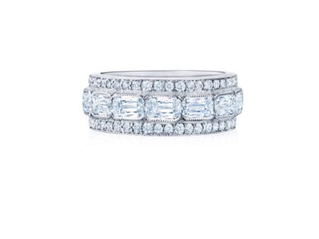 KWIAT ASHOKA Diamond Triple Row Ring W-13620-0-DIA-18KW Online now