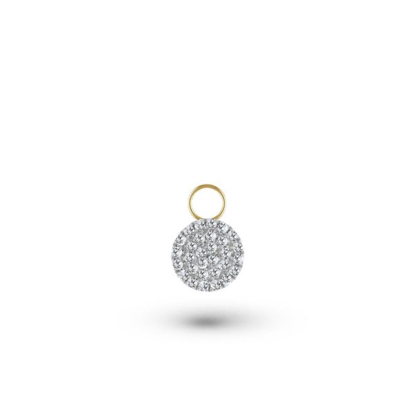 Diamond Disc Charm Hot on Sale