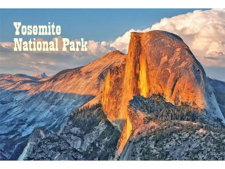 HALF DOME, YOSEMITE - 3D Magnet for Refrigerators, Whiteboards, and Lockers - NEW For Discount