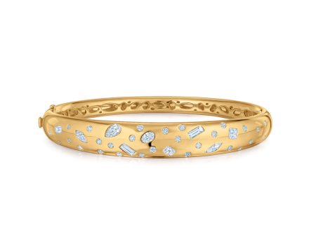 KWIAT Cobblestone Bangle with Diamond Accents B-19537-0-18KY Supply