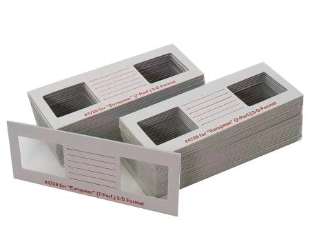 Cardboard Slip-In Stereo Slide Mounts - 7 Perf. - Pack of 50 Mounts - NEW For Cheap